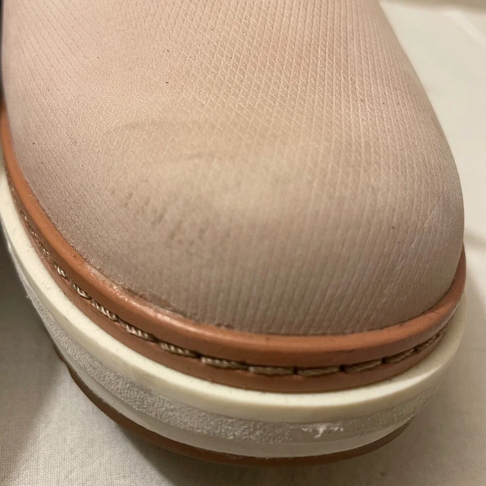 Clarks Women's Size 10‎ Pink Teadale Rhea  Platform Oxford Shoes Suede Derby